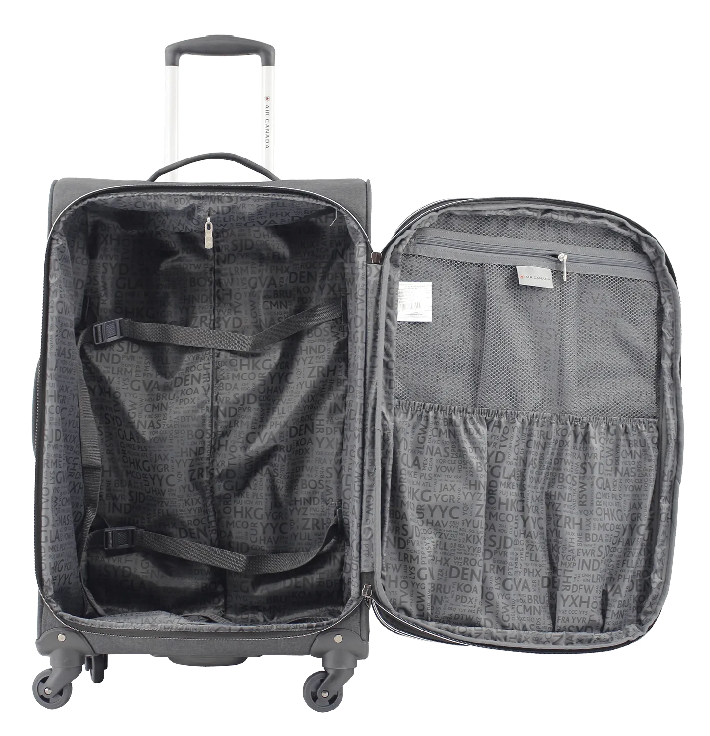 Air Canada 3-Piece Expandable Spinner Luggage Set