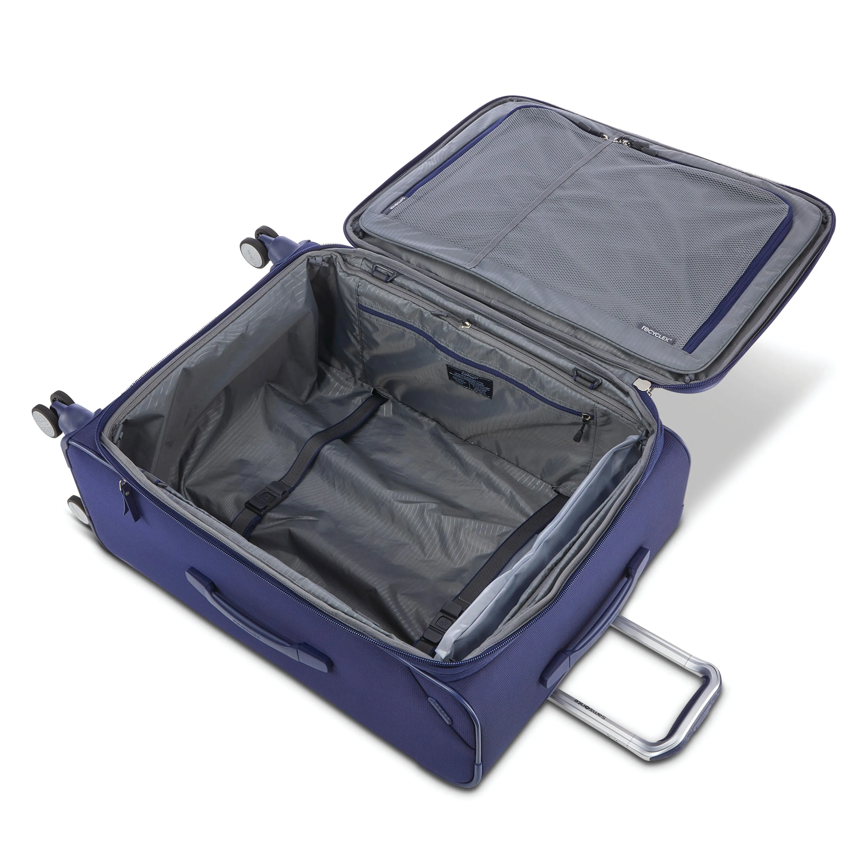 Ascentra Softside Large Checked Expandable Luggage