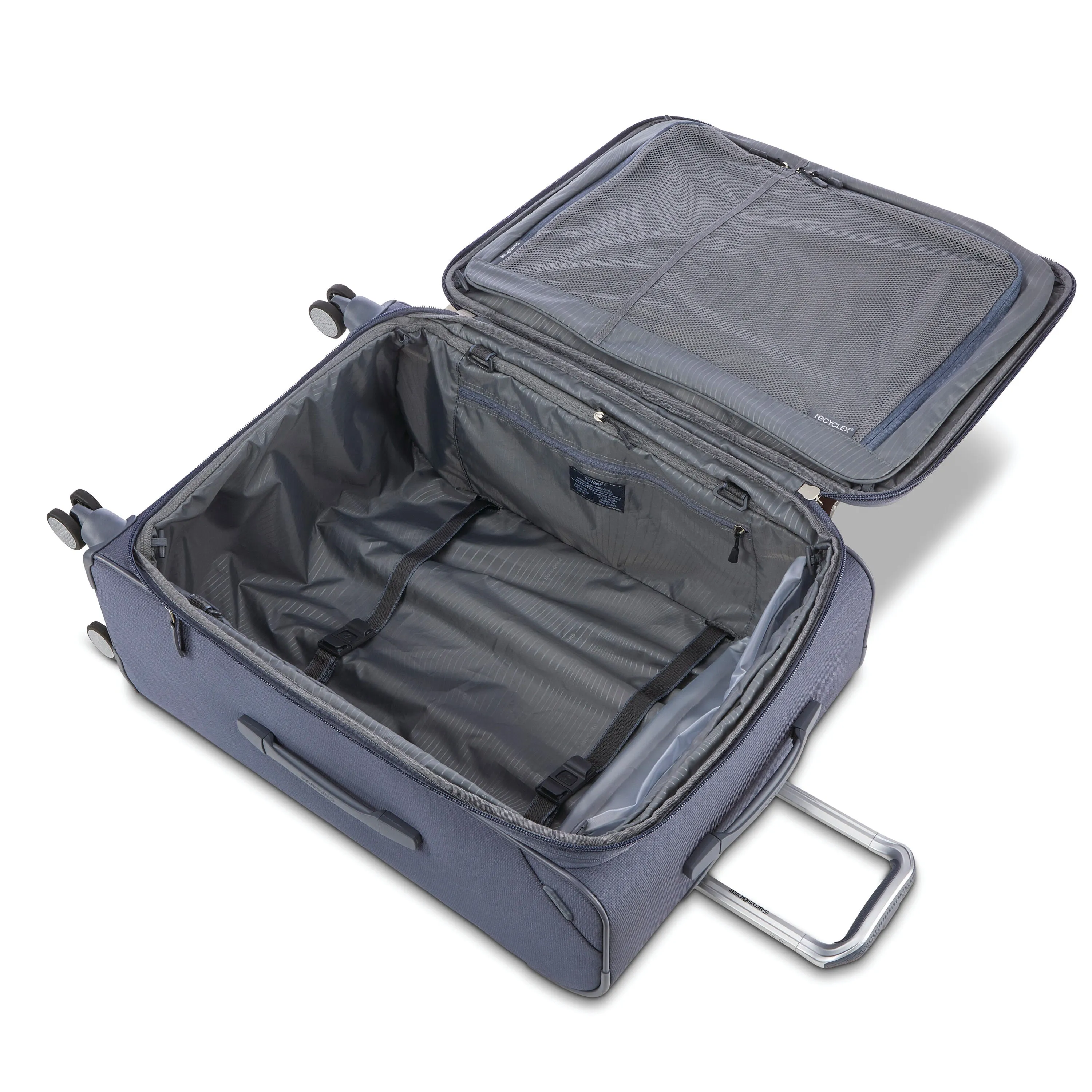 Ascentra Softside Large Checked Expandable Luggage