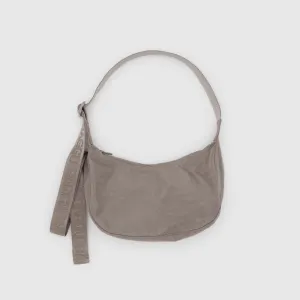 Baggu Small Nylon Crescent Bag in Dove