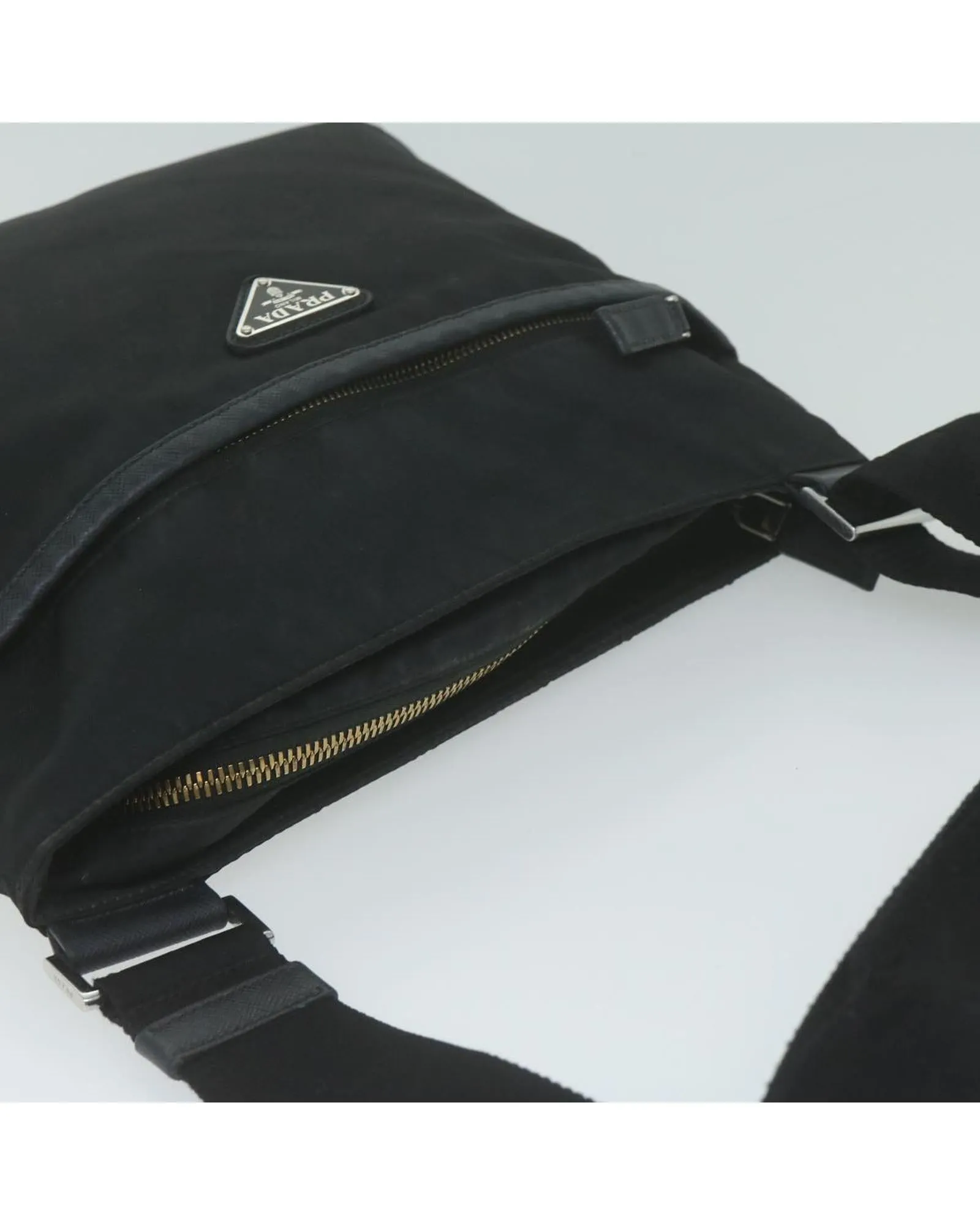 Black Nylon Shoulder Bag by Prada