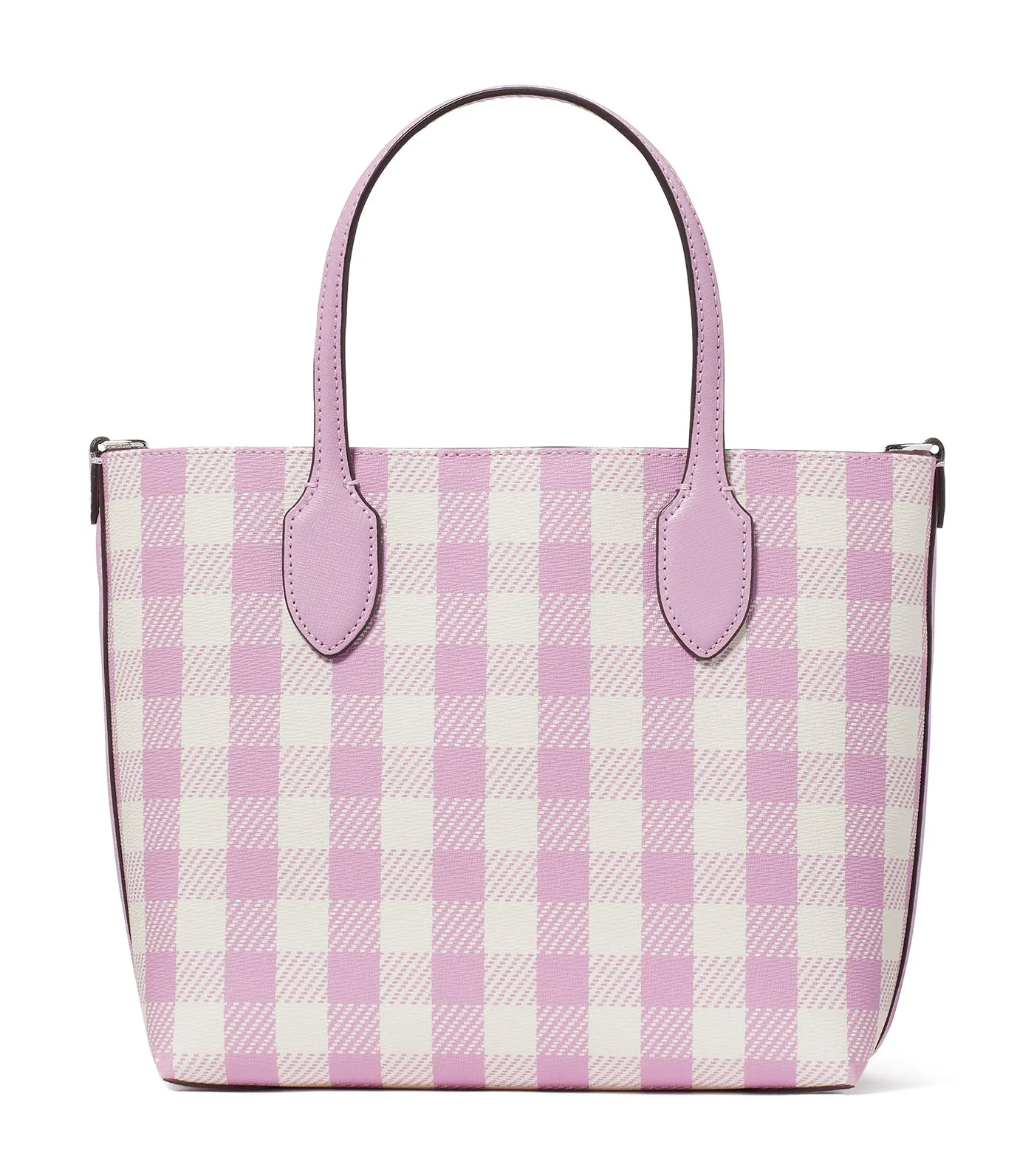 Bleecker Gingham Crossbody Tote Berry Cream Multi