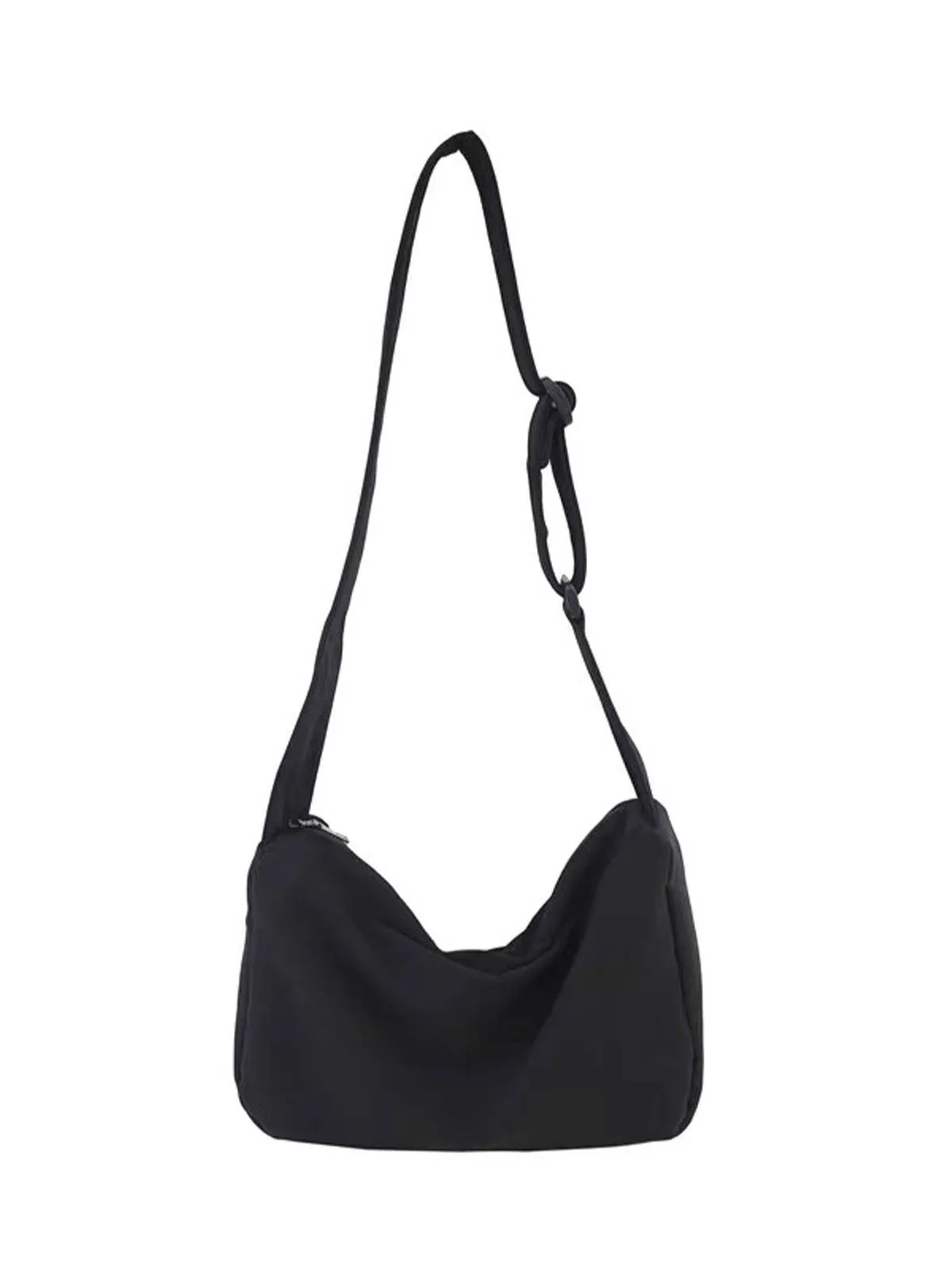 Canvas Hobo Bag - Black