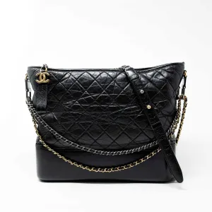 Chanel Black Large Gabrielle Hobo