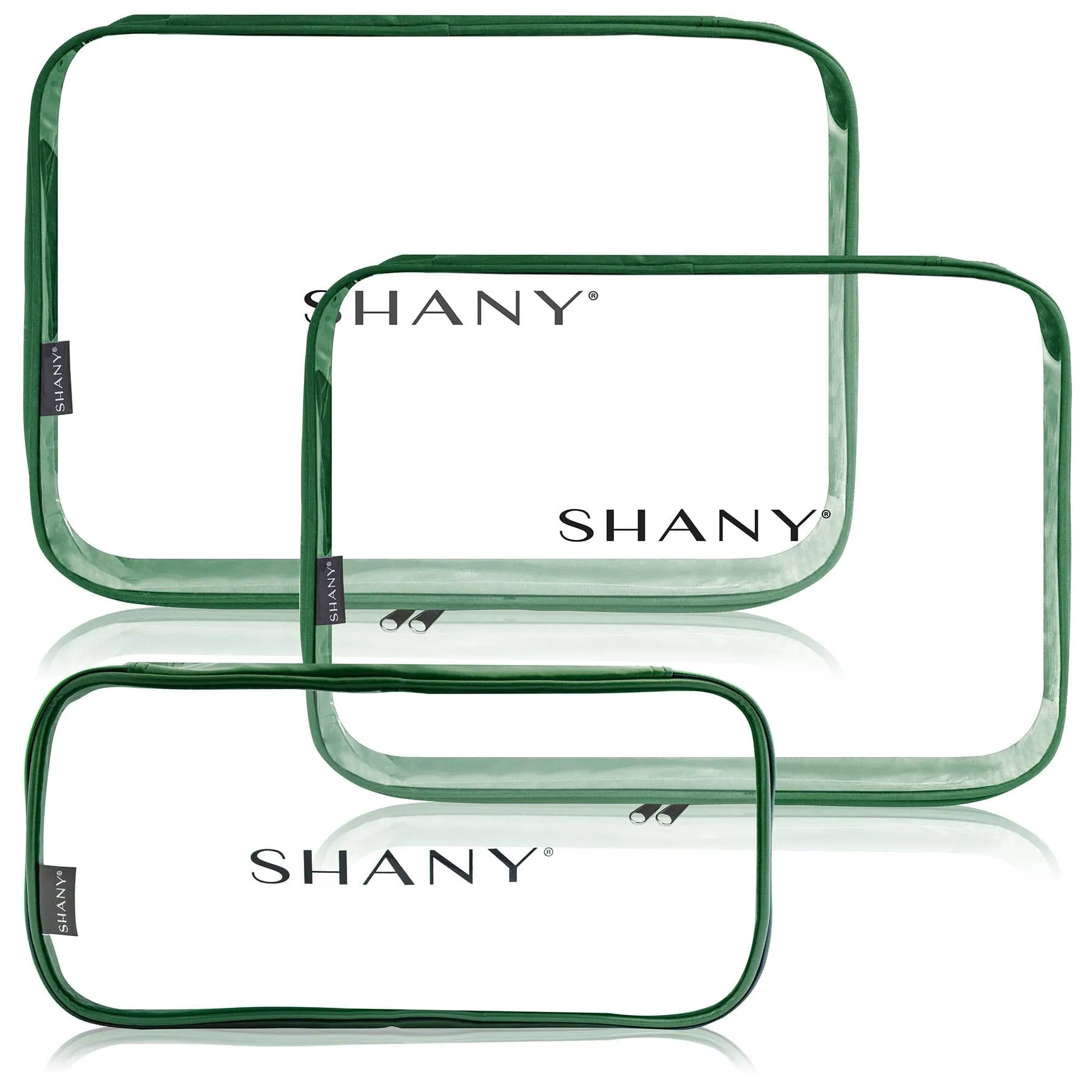 Clear PVC Water-Resistant Luggage Organizer Set