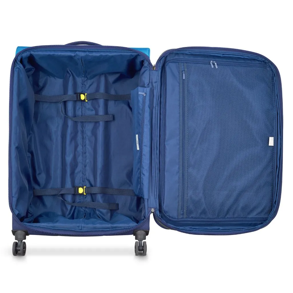 Delsey BROCHANT 3.0 78cm Large Softsided Luggage - Ultramarie Blue