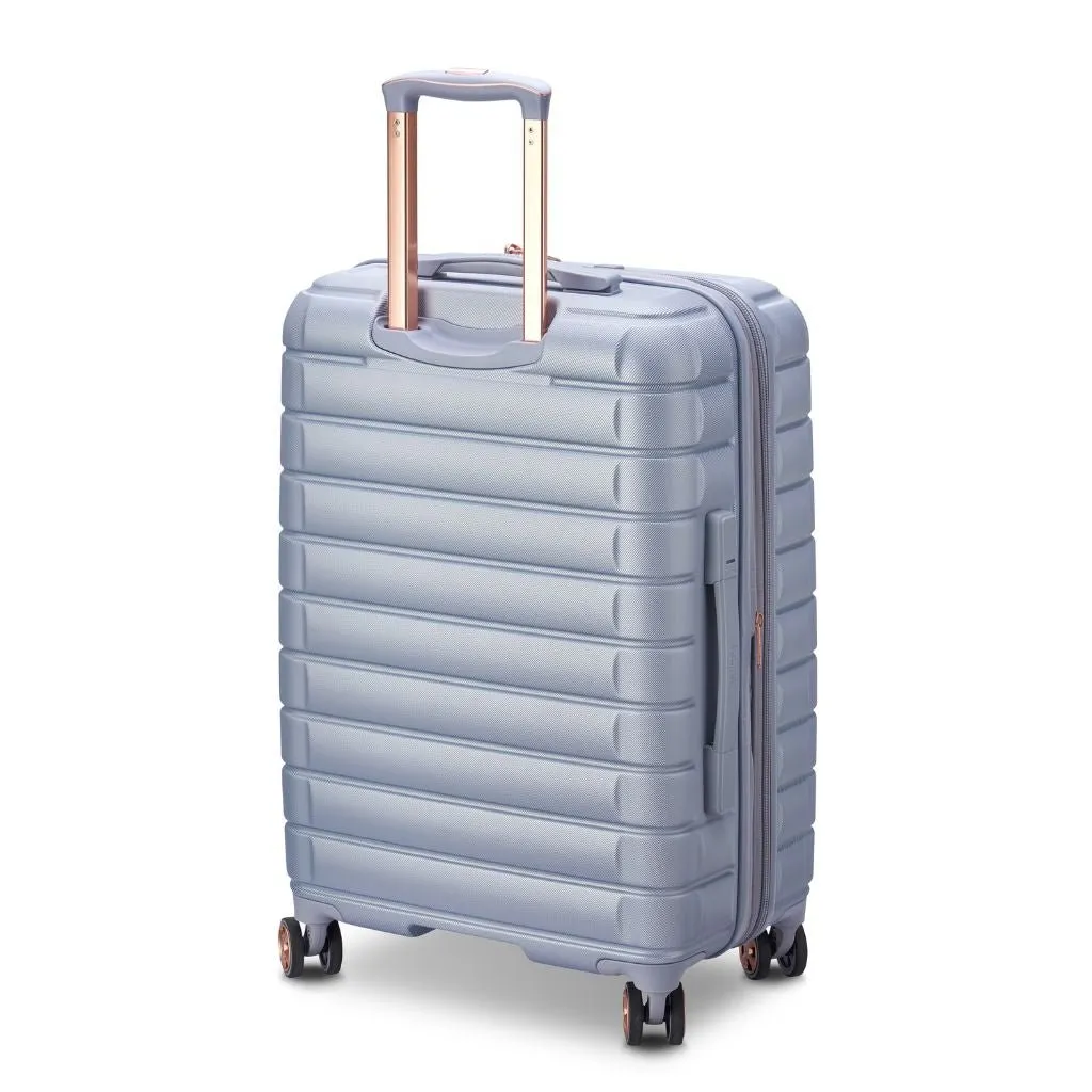 Delsey Shadow 75cm Expandable Large Luggage - Platinum