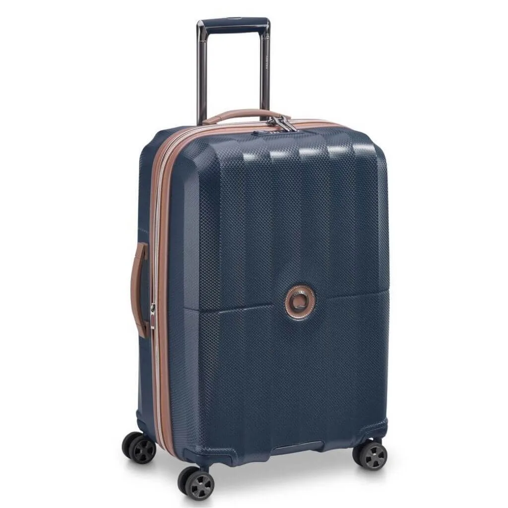 Delsey St Tropez 67cm Expandable Medium Luggage - Navy