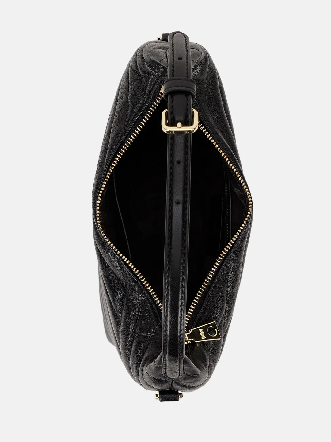 Dkny Women Black Solid Quilted Hobo Bag