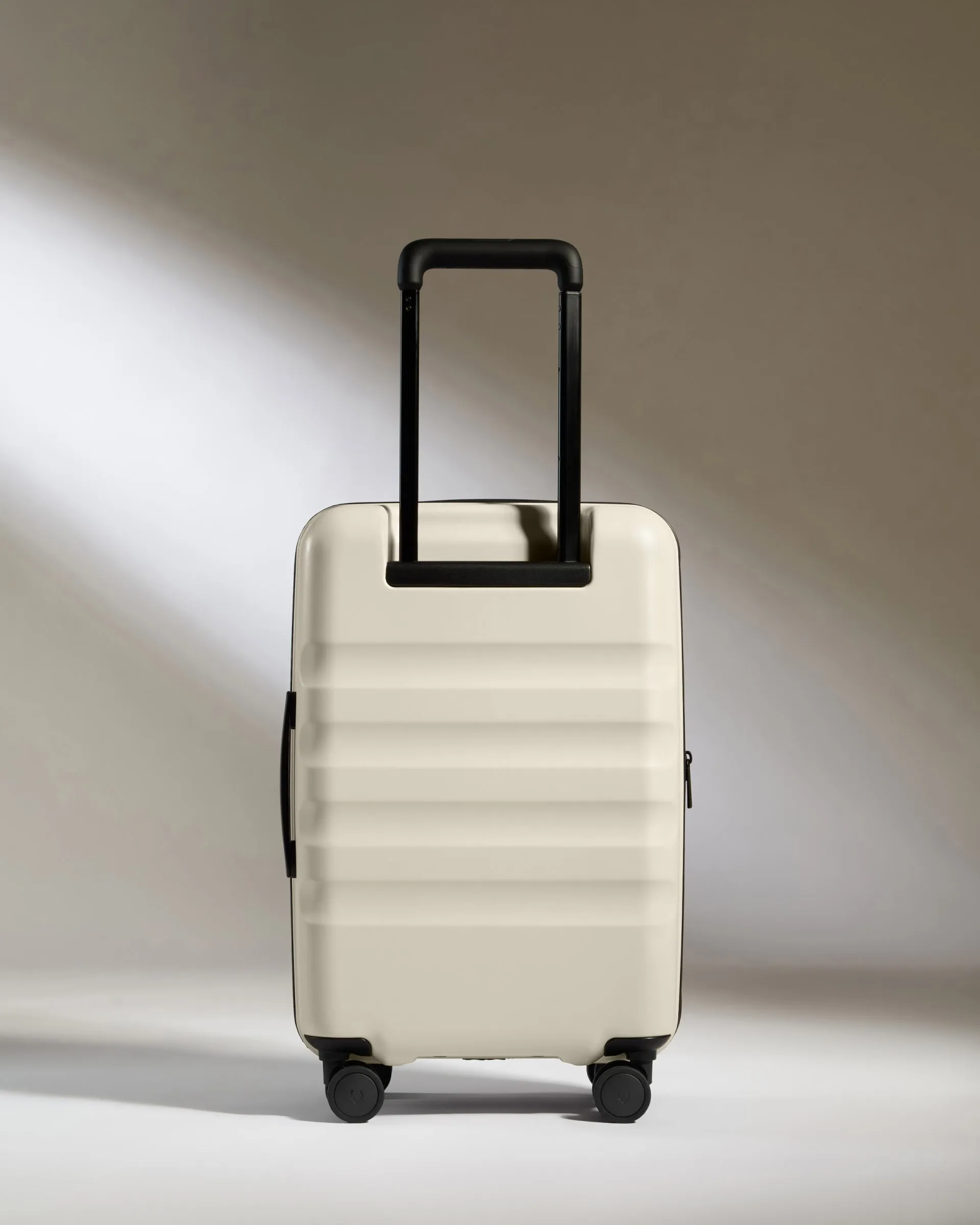 Expandable Cabin Suitcase in Taupe - Icon Stripe