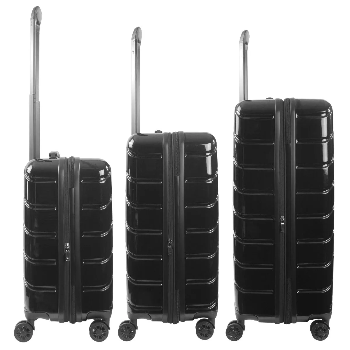 Ful Velocity Expandable Hardside 3pc Spinner Set - Black