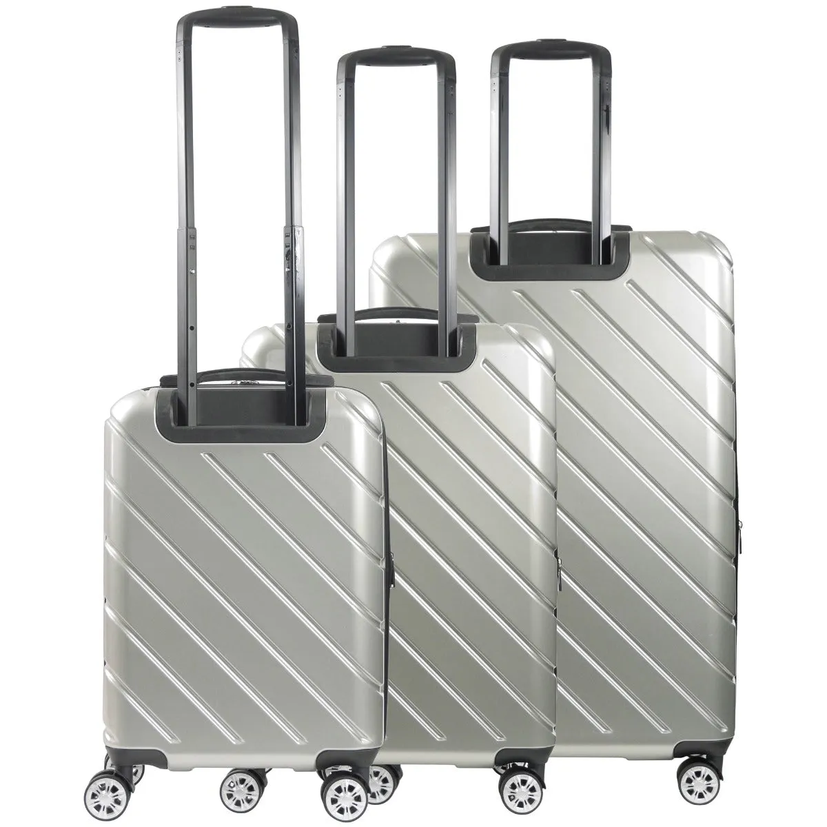 Ful Velocity Expandable Hardside 3pc Spinner Set - Silver