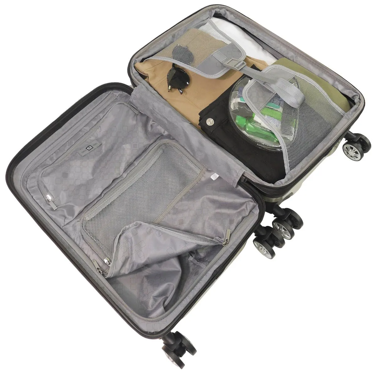 Ful Velocity Expandable Hardside 3pc Spinner Set - Silver