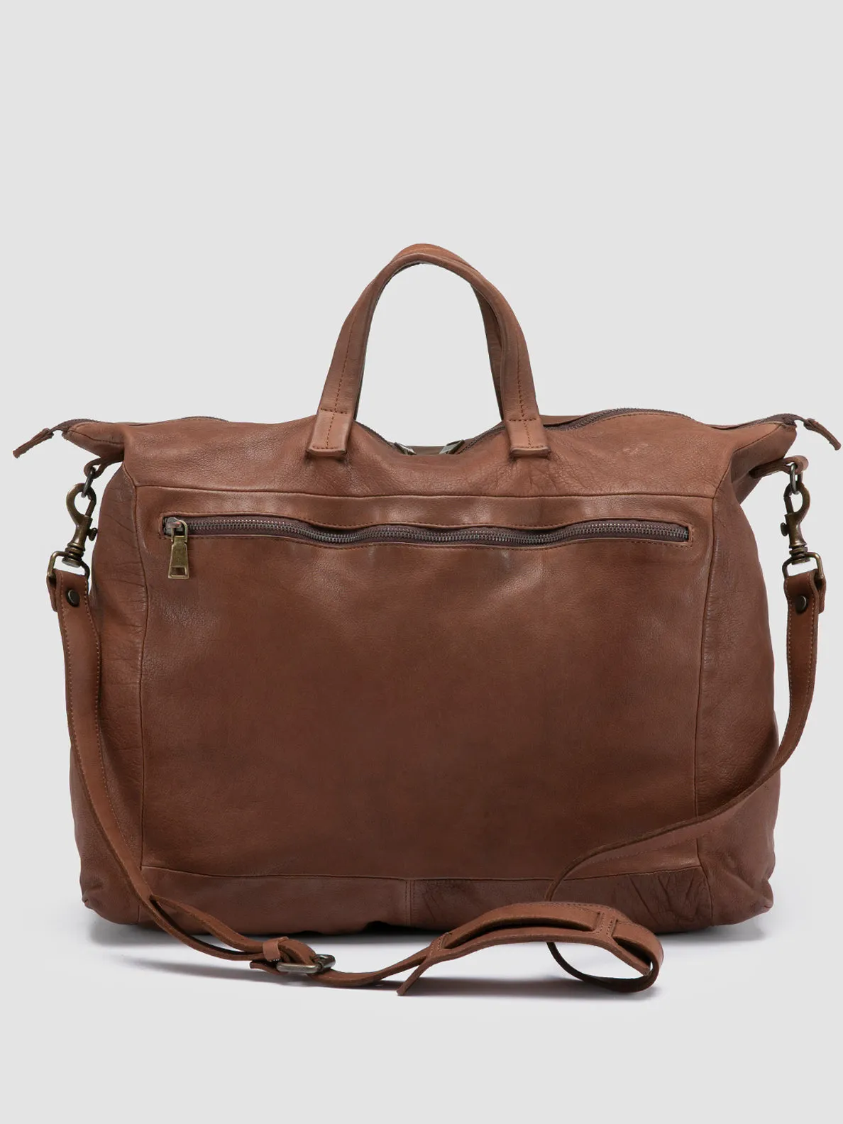 HELMET 044 - Brown Leather Weekender