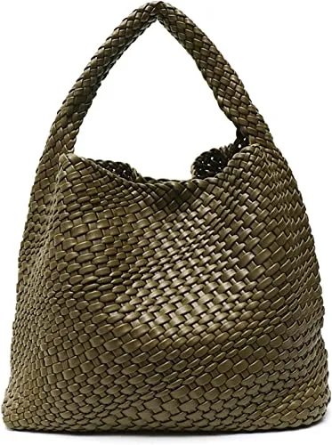 Hobo Woven Vegan Leather Weave Tote Bag