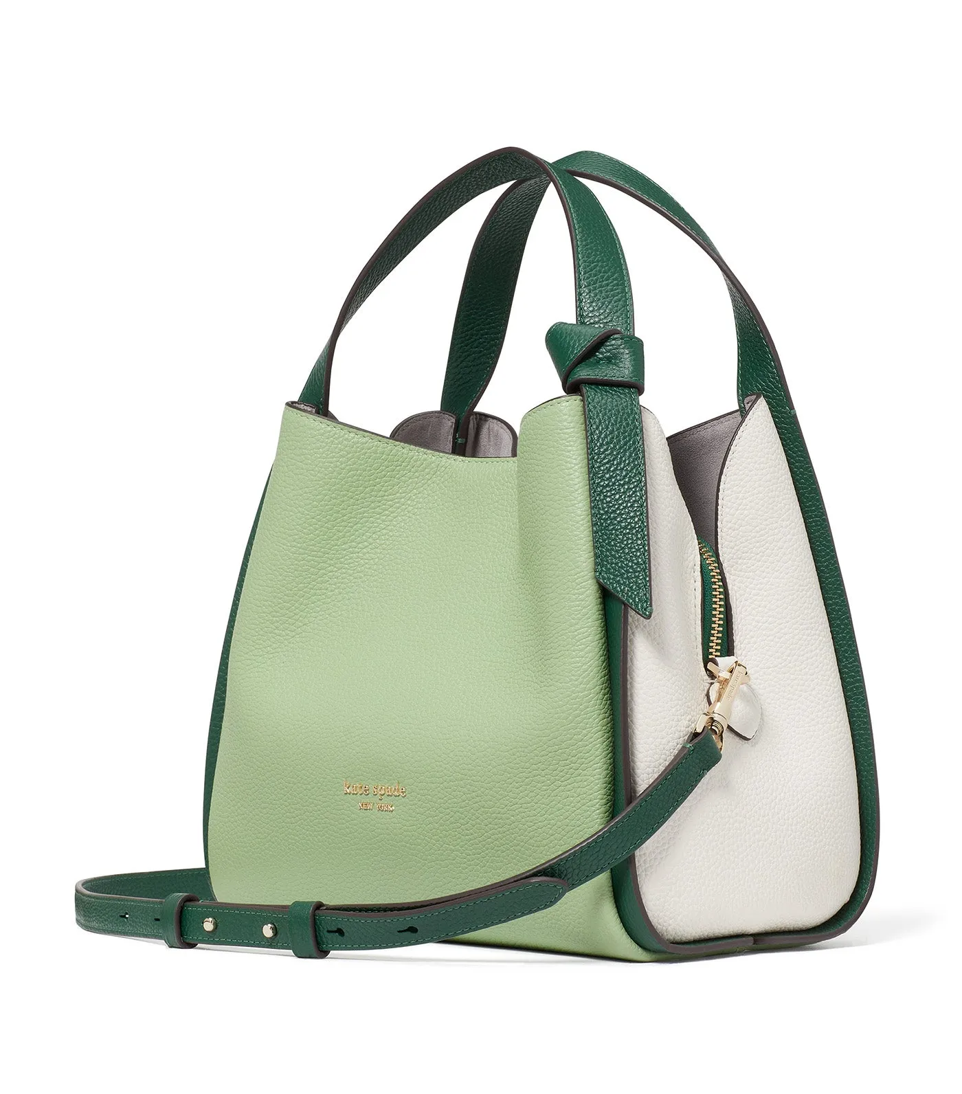 Knott Colorblocked Medium Crossbody Tote - Beach Glass Multi