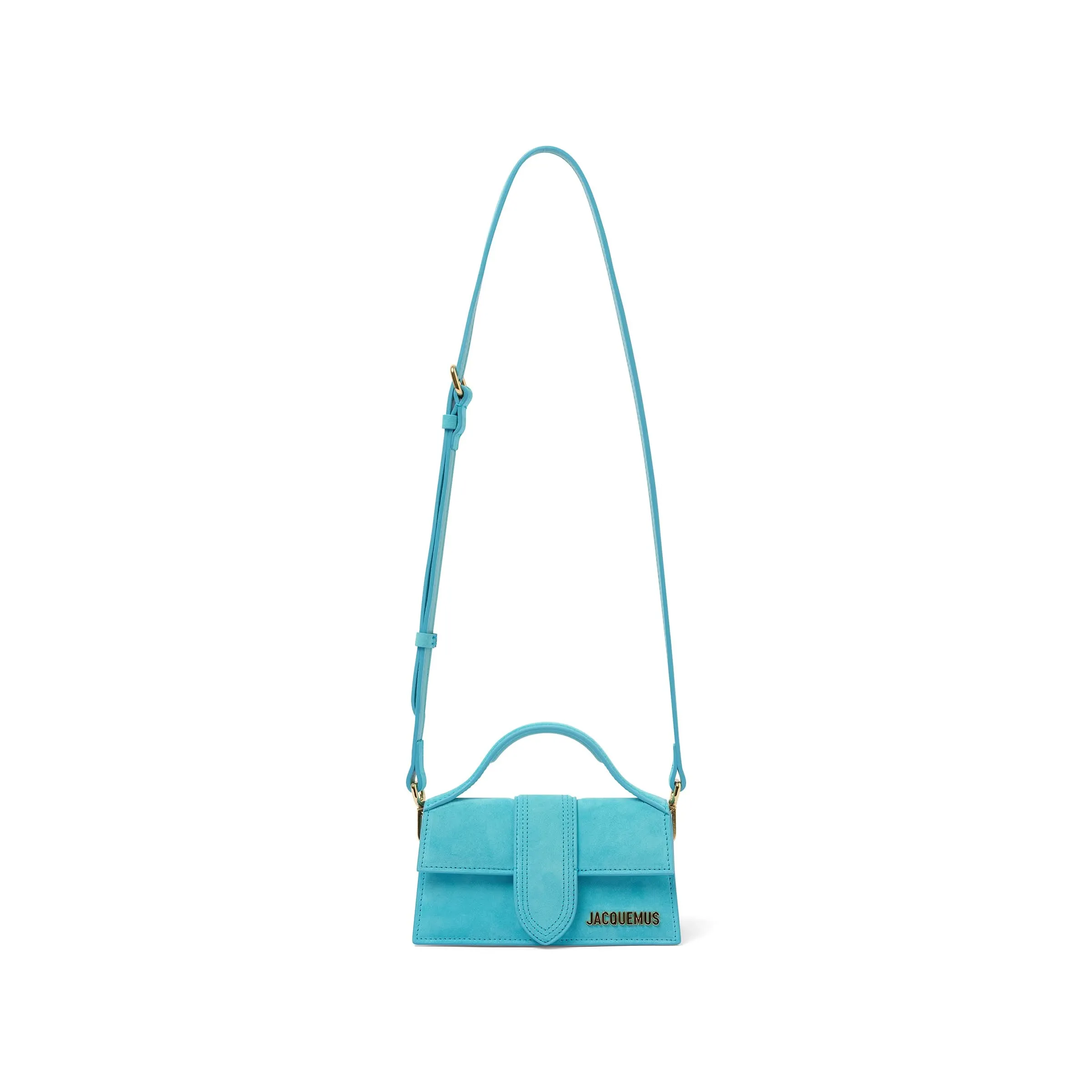 Le Bambino Mini Leather Bag in Light Turquoise