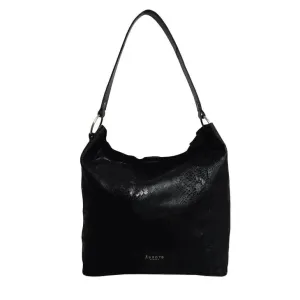 Leather Textured Hobo Shoulder Bag