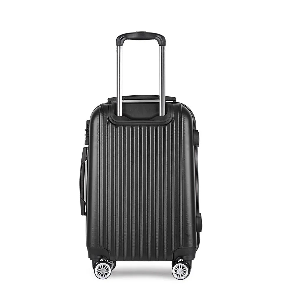 Lightweight 28" Black Luggage Trolley with TSA Lock - Wanderlite