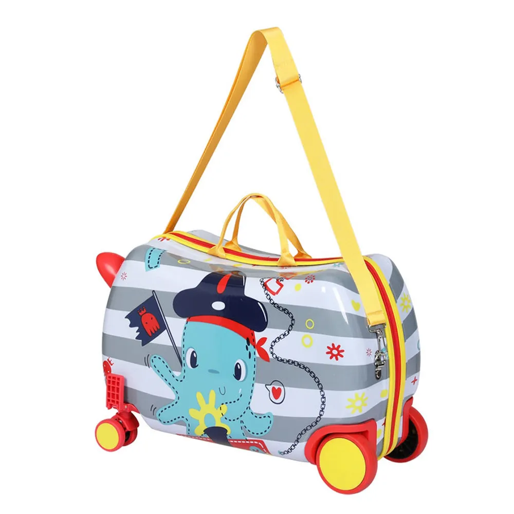 Lightweight Kids Ride On Luggage with Wheels - Wanderlite