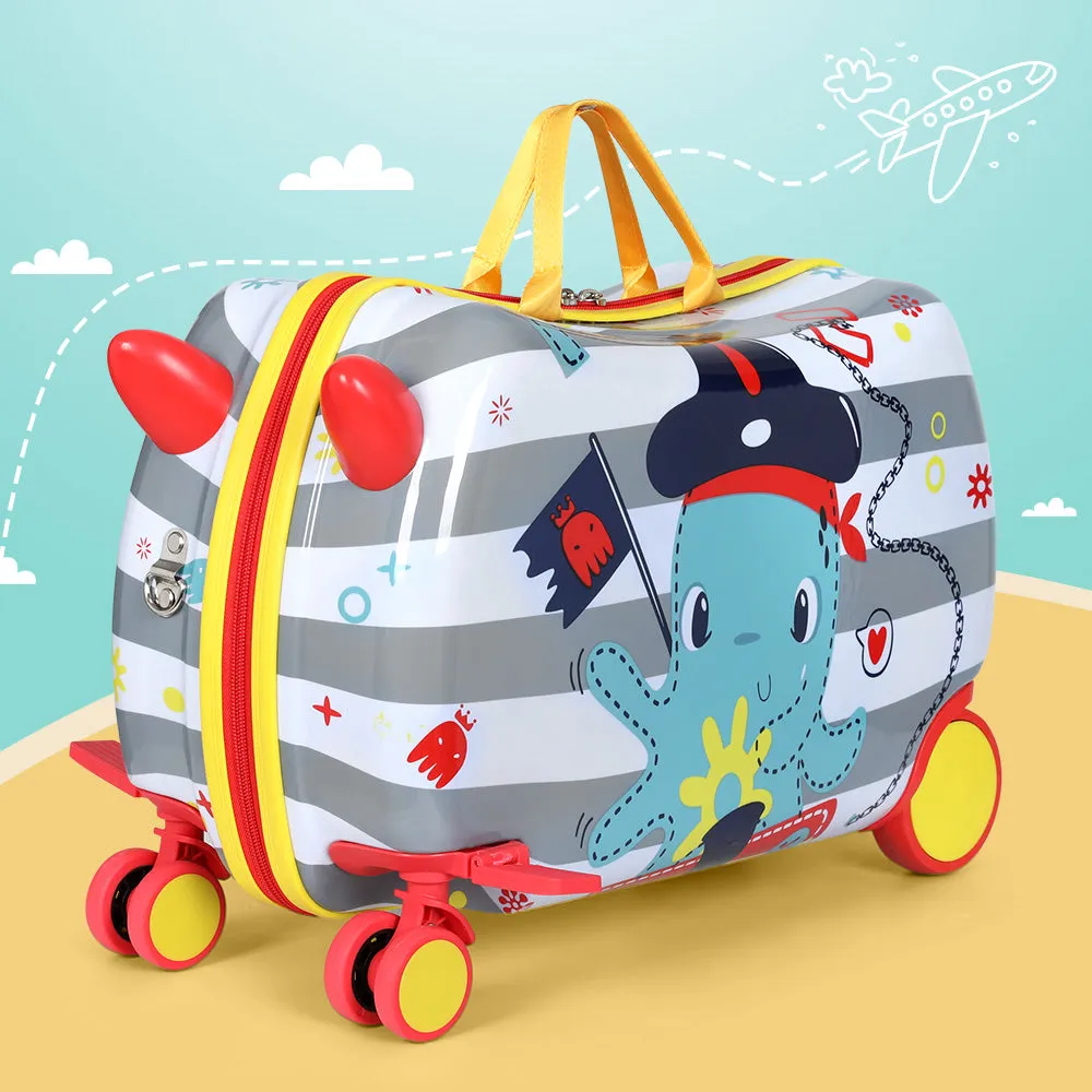 Lightweight Kids Ride On Luggage with Wheels - Wanderlite