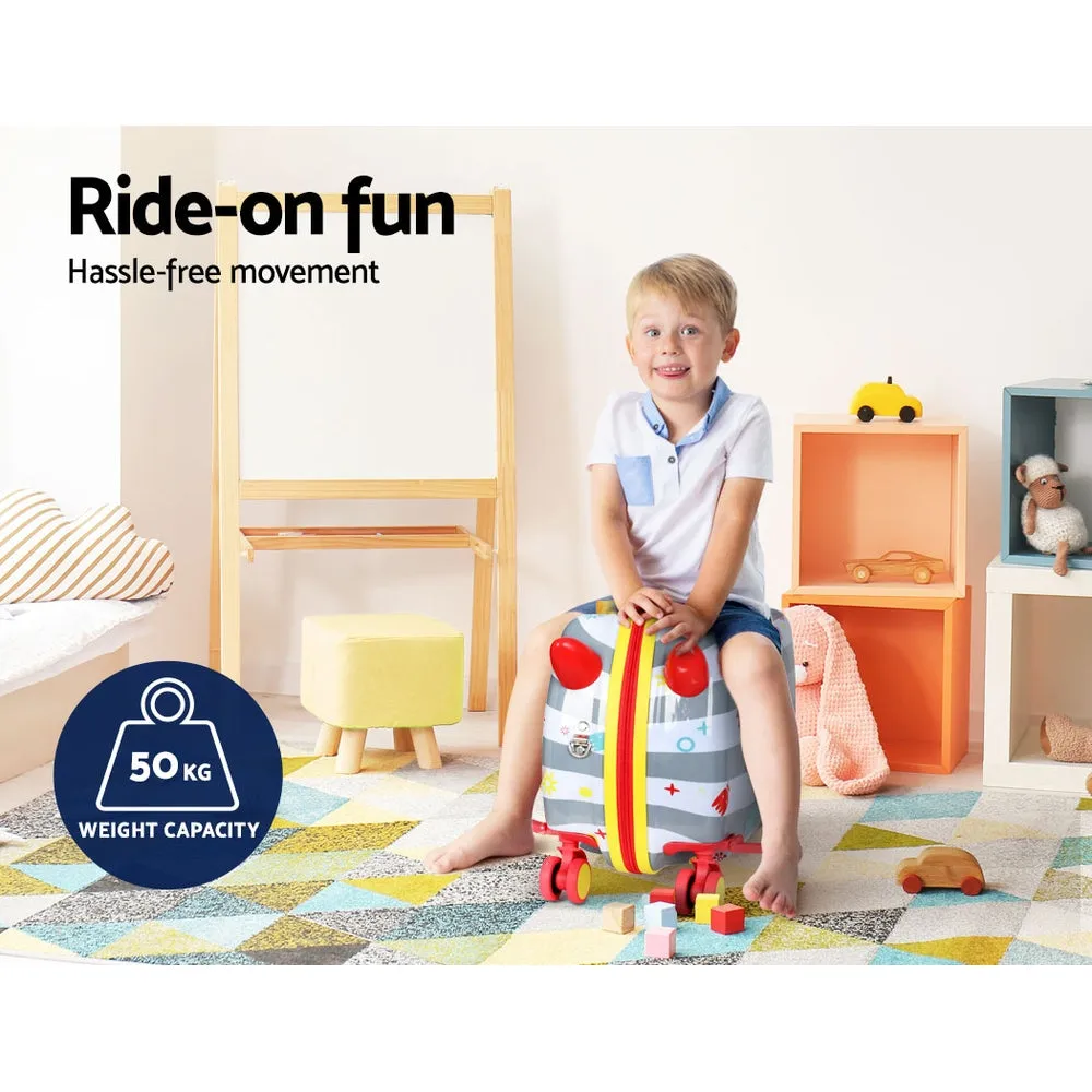 Lightweight Kids Ride On Luggage with Wheels - Wanderlite