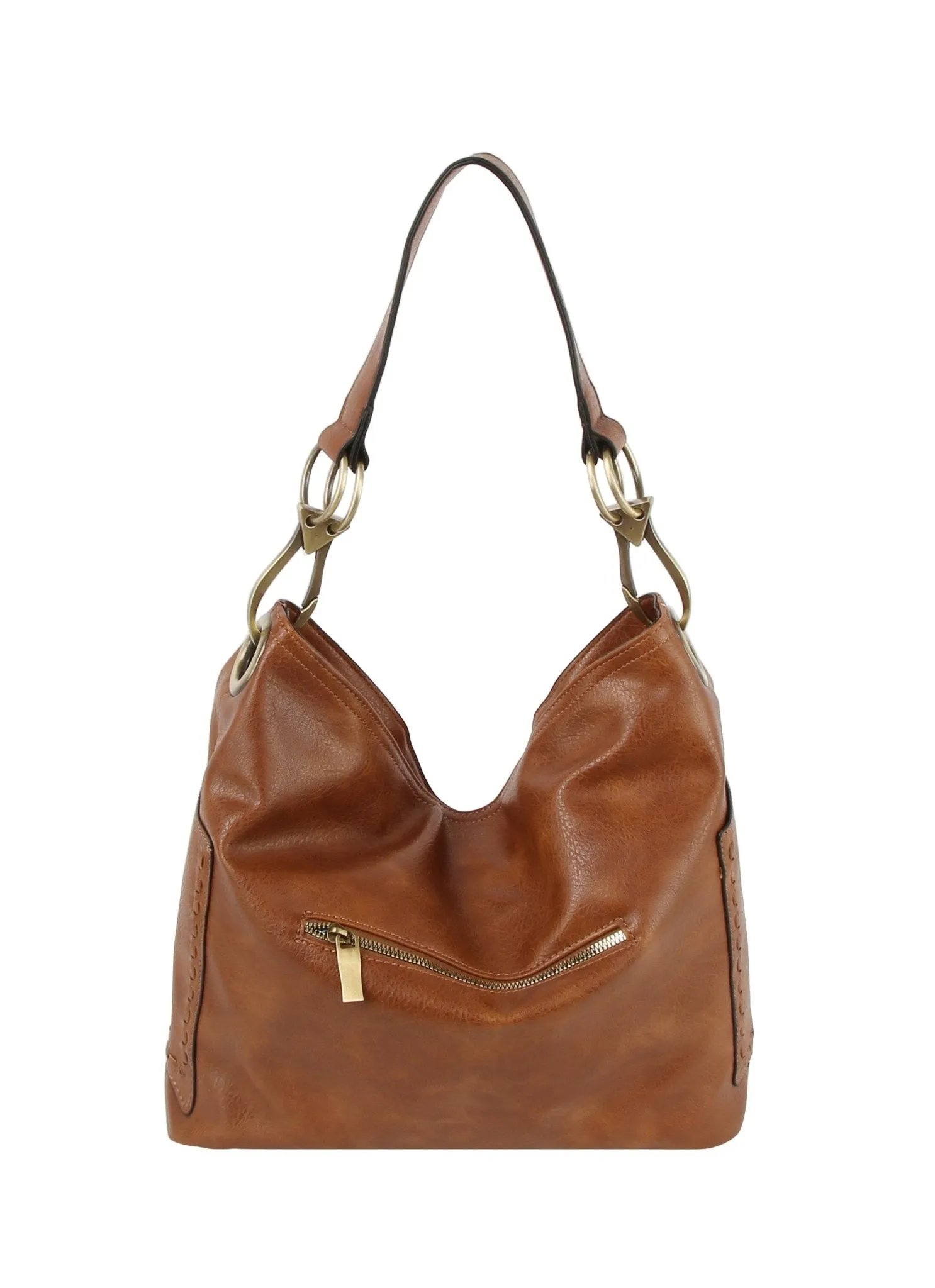 LMD026 Gracie Whipstitch Hobo Bag