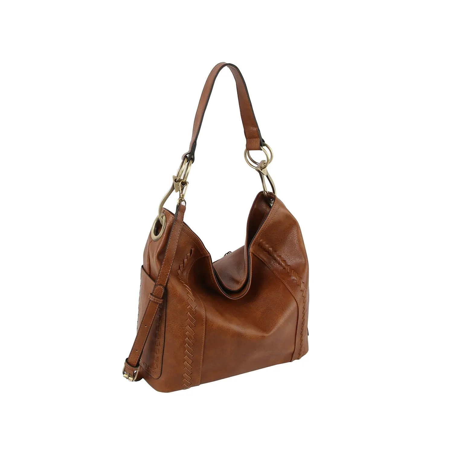 LMD026 Gracie Whipstitch Hobo Bag