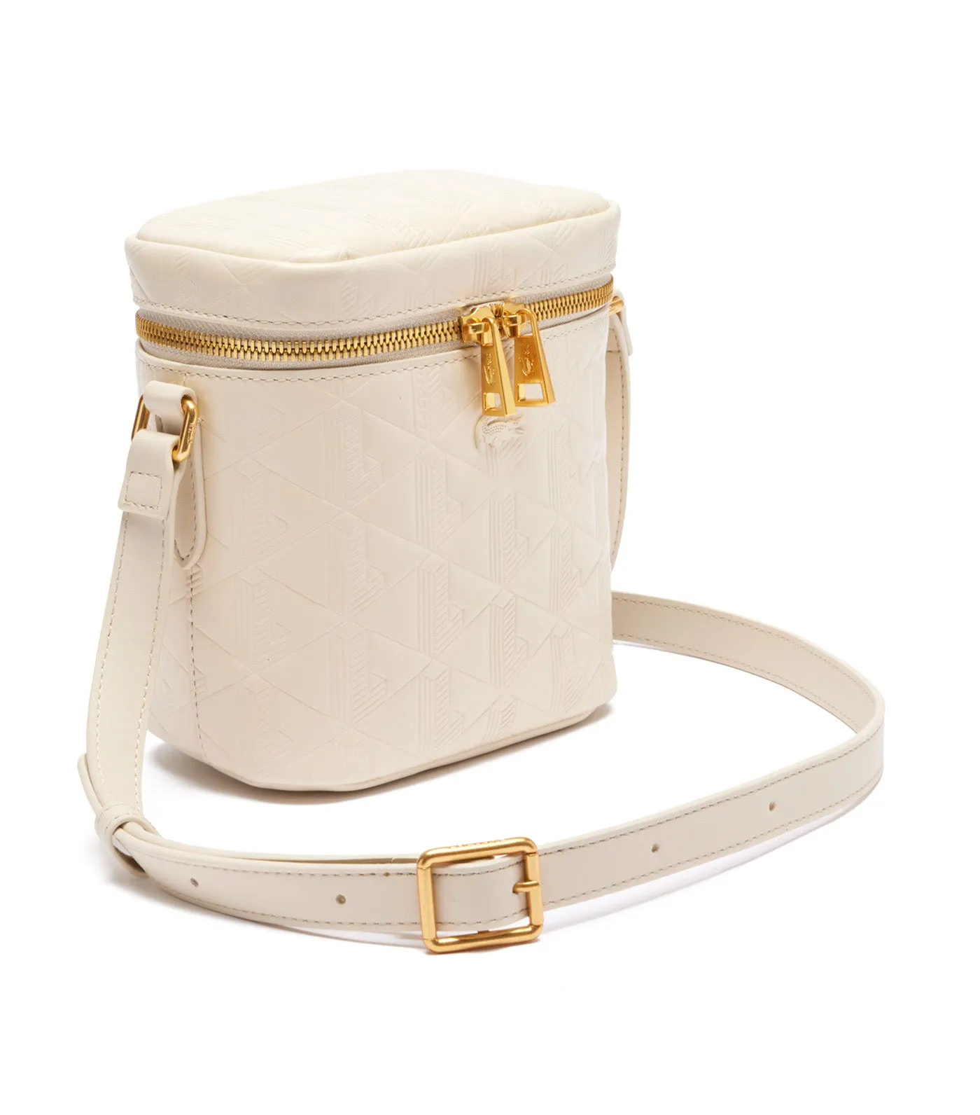 Maheki Leather Messenger Bag Bone White