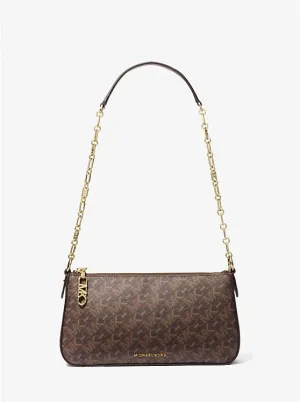 Michael Michael Kors Empire Medium Chain-link Pochette Crossbody Bag, Dark Brown