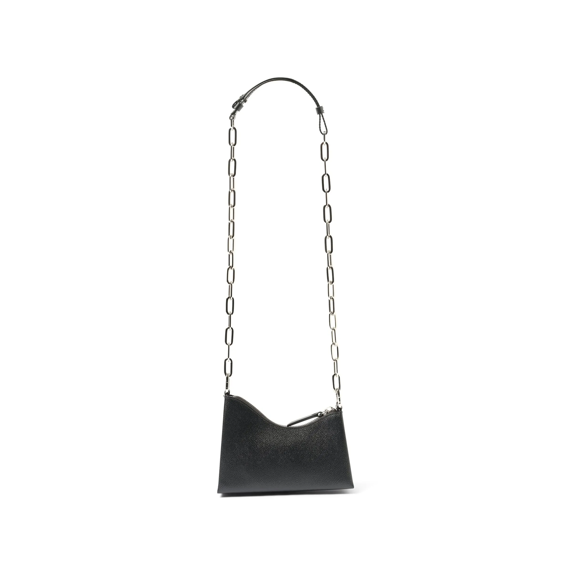 Micro Snatched Hobo Bag in Black