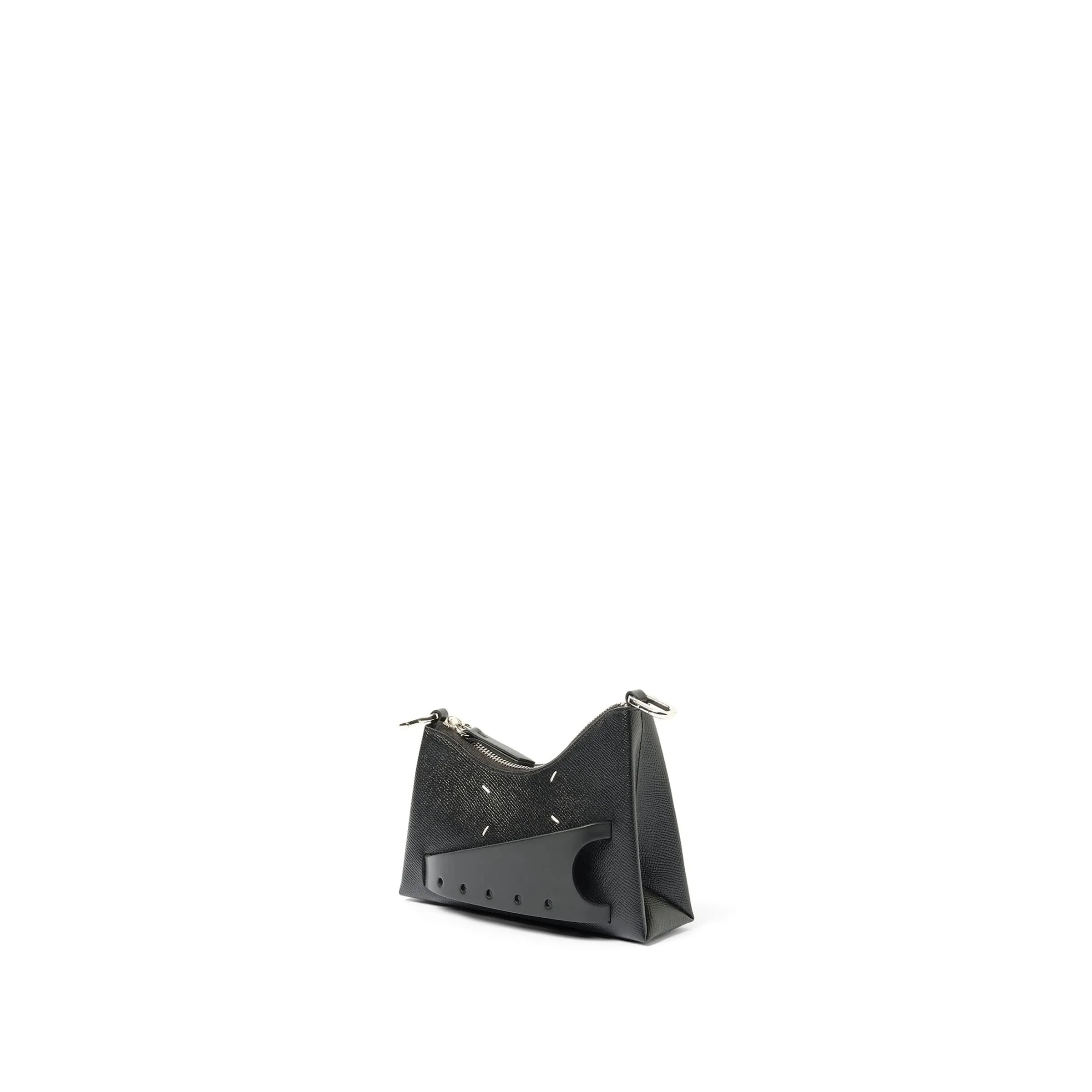 Micro Snatched Hobo Bag in Black