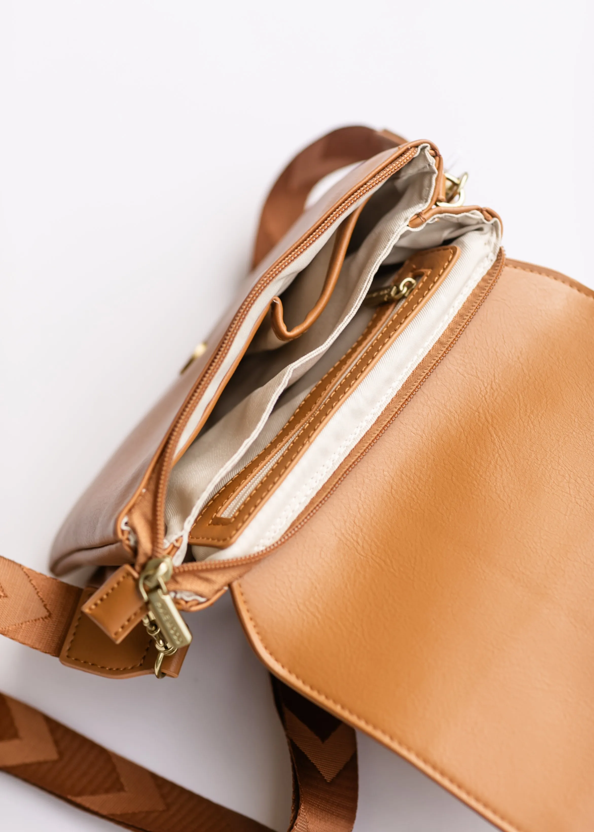 Recycled Vegan Leather Crossbody Bag