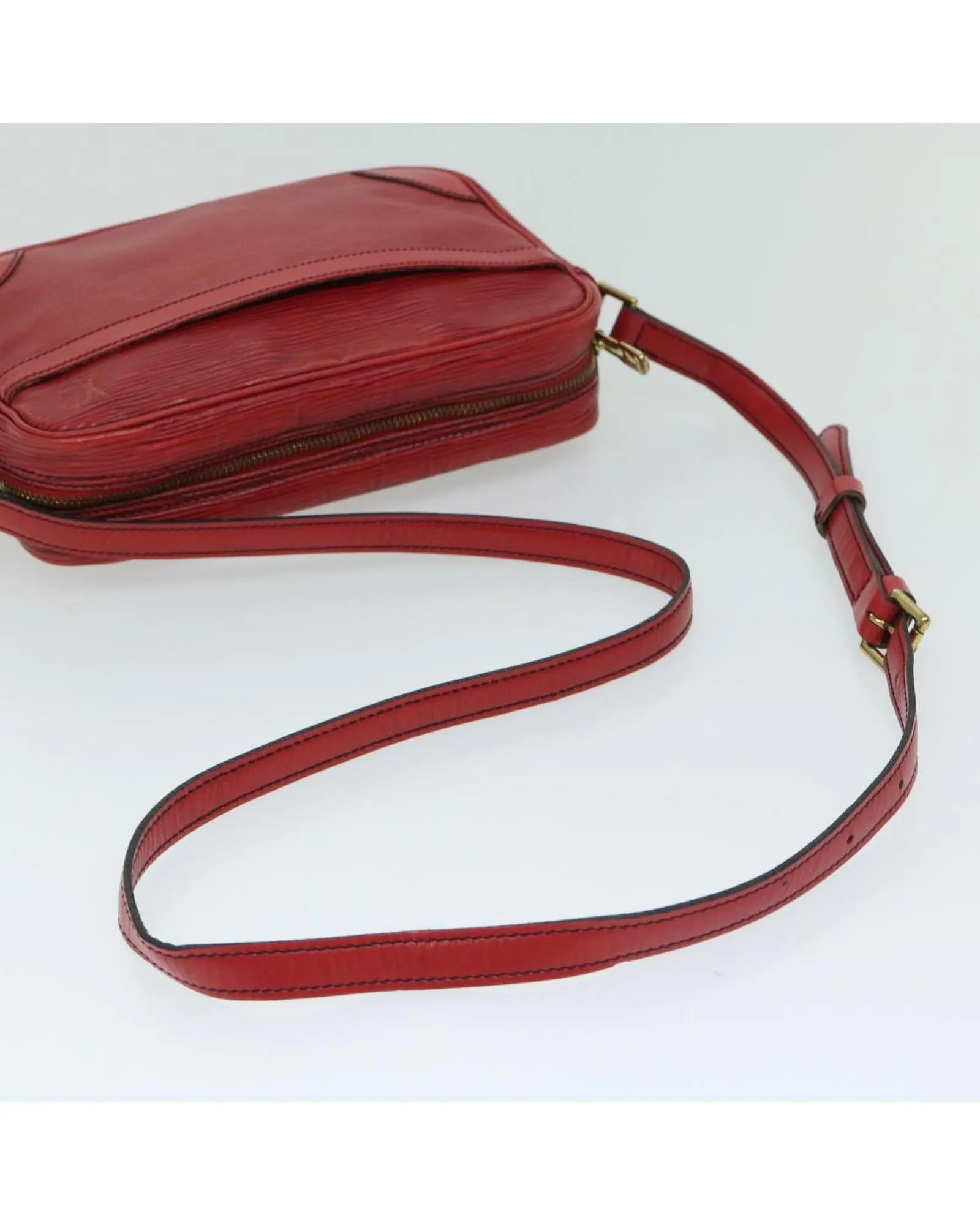 Red Epi Shoulder Bag with 23 cm Length