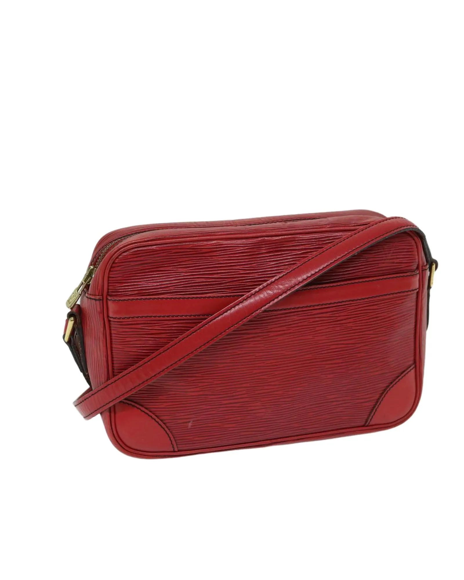 Red Epi Shoulder Bag with 23 cm Length