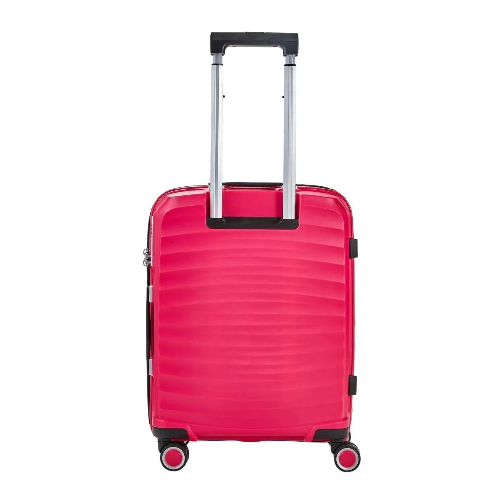 Rock Sunwave 3 Piece Set Expander Hardsided Luggage - Pink