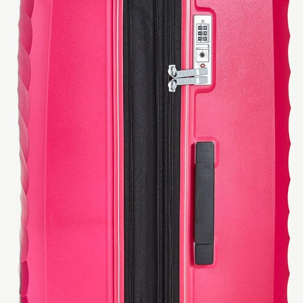 Rock Sunwave 3 Piece Set Expander Hardsided Luggage - Pink