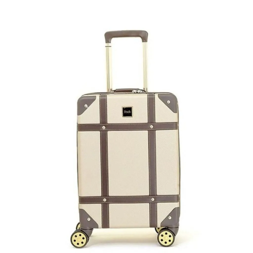 Rock Vintage 54cm Carry On Hardsided Luggage - Gold