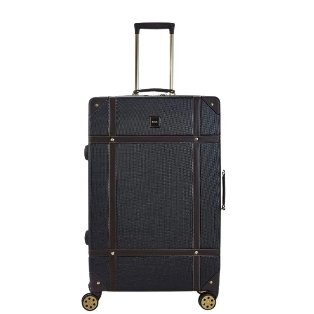 Rock Vintage 78cm Large Hardsided Luggage - Black