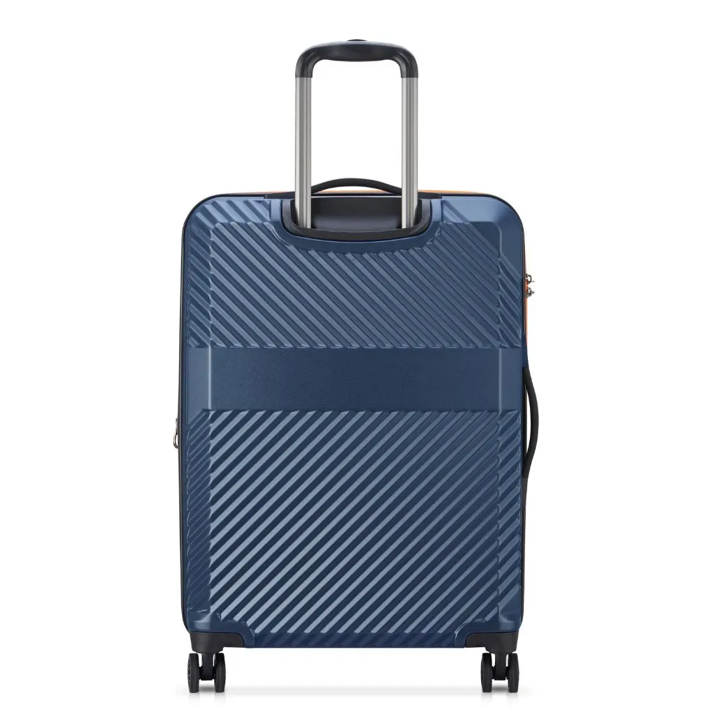 Securitech By Delsey Patrol 65.5cm Medium Exp Hardsided Luggage - Blue