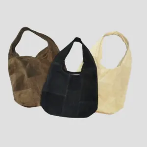 SS24 Reworked Suede Leather Hobo Bags