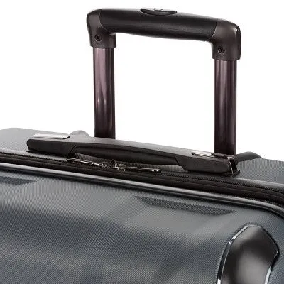 SWISSGEAR 24.  Cascade Hardside Checked Suitcase - Dark Gray