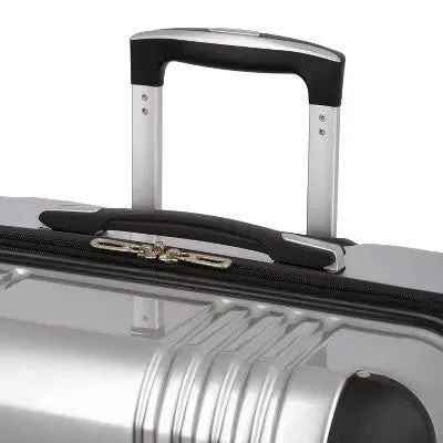 SWISSGEAR Spartan Hardside Large Checked Suitcase - Silver