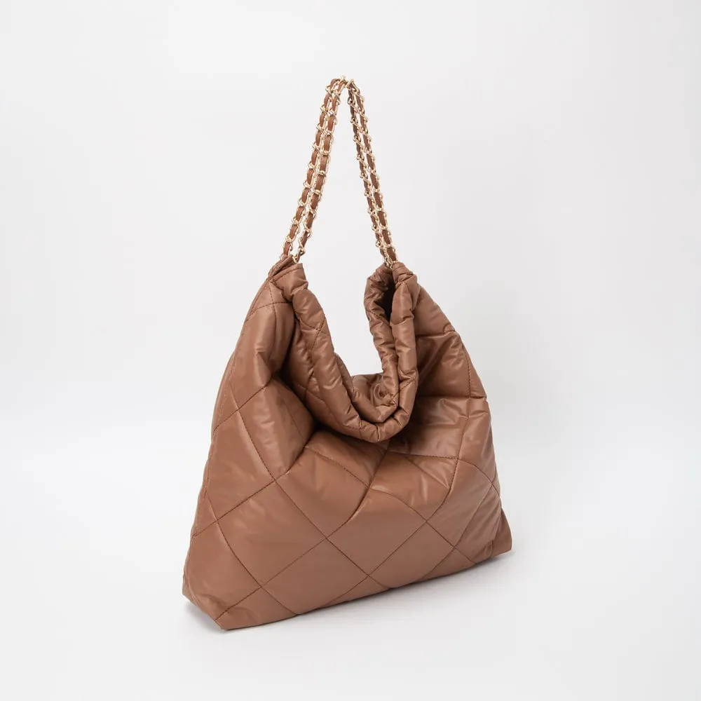 TG10557 Chrissy Puffer Quilted Hobo Tote