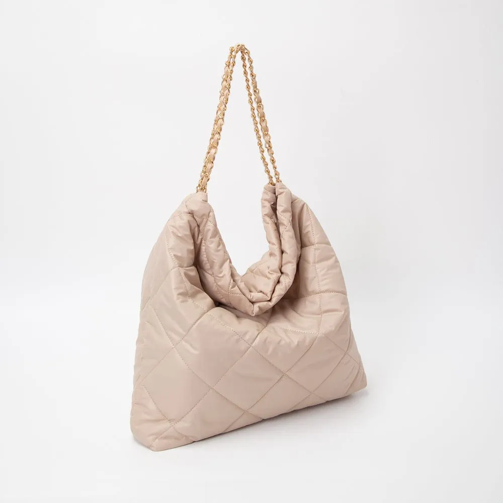 TG10557 Chrissy Puffer Quilted Hobo Tote