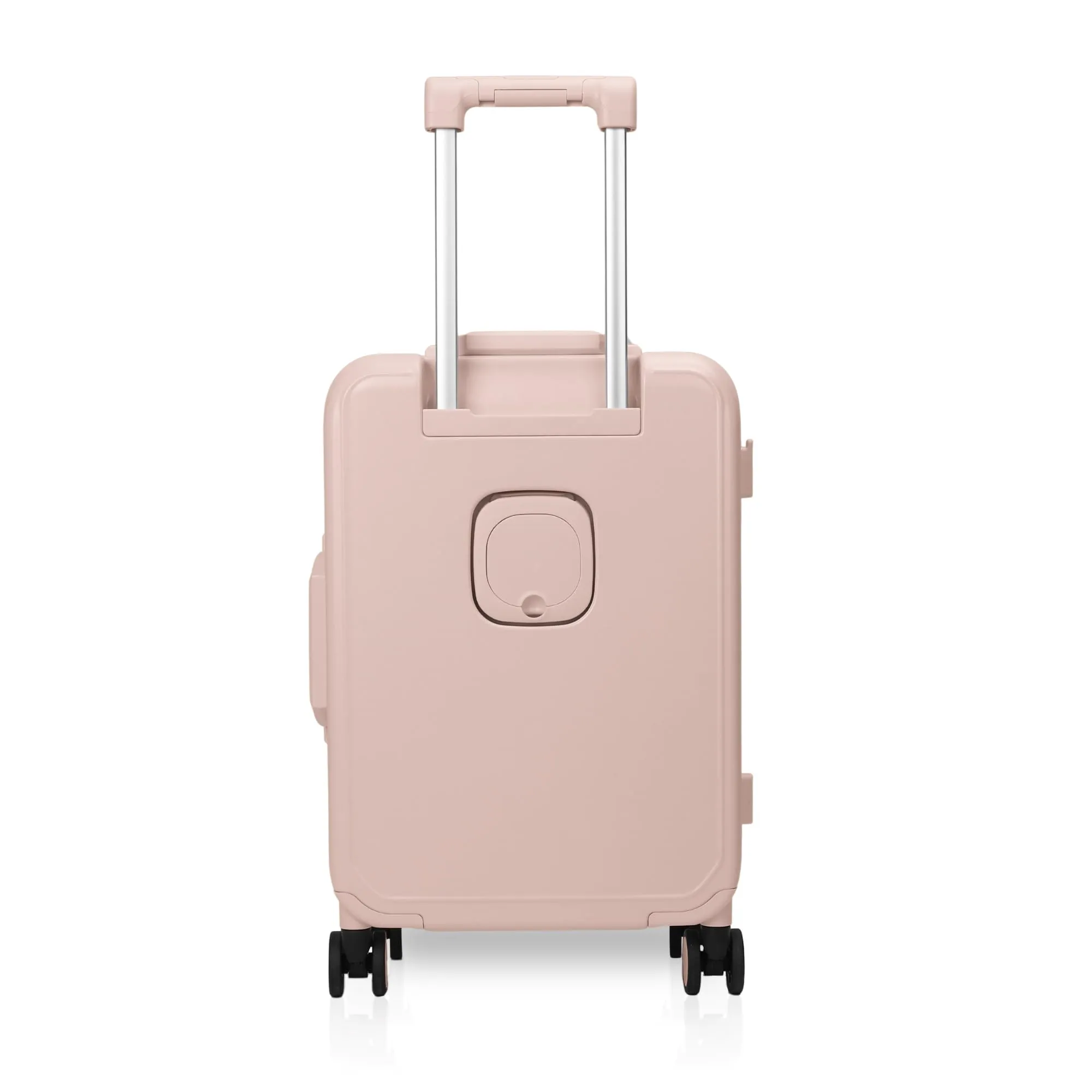 THE CLOWNFISH Polyester Popstar Series Hard Shell Spinner 8 Wheels Trolley Bags For Travel | Suitcase For Travel | Cabin Trolley Bags | Luggage Bags | 36 Litres | Pink,60 Cm,Medium