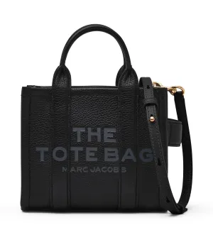 The Leather Crossbody Tote Bag Black