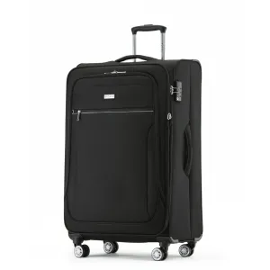 Tosca Transporter Large Softsided Spinner Suitcase - Black