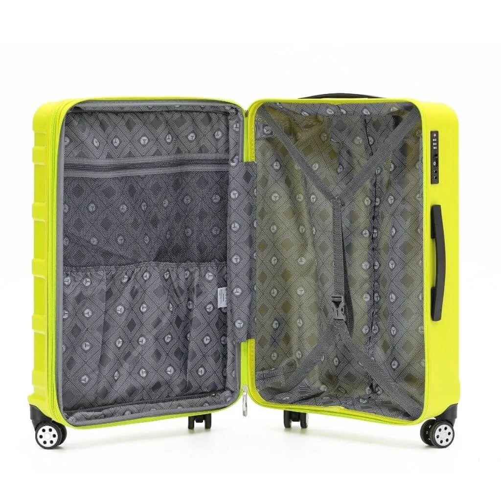 Tosca Warrior 3 Piece Hardsided Suitcase Set - Lime