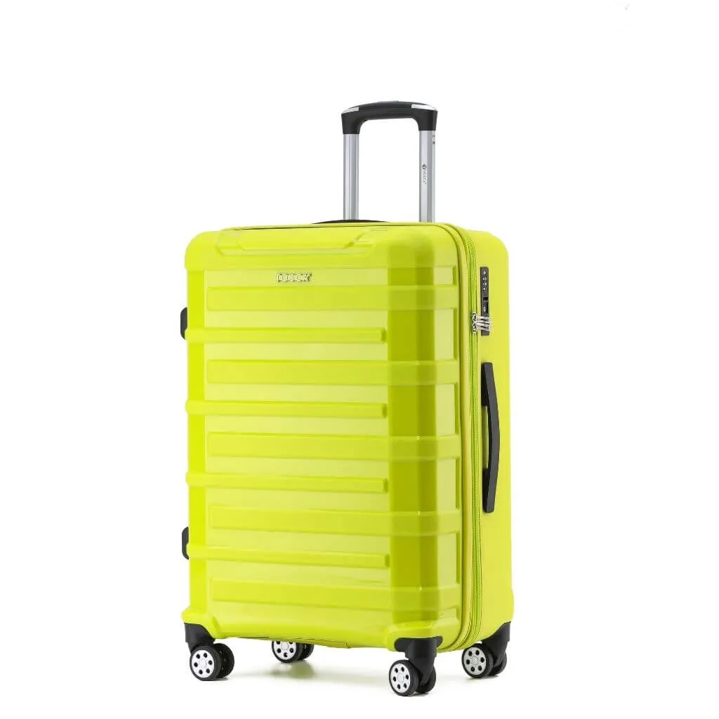 Tosca Warrior 3 Piece Hardsided Suitcase Set - Lime